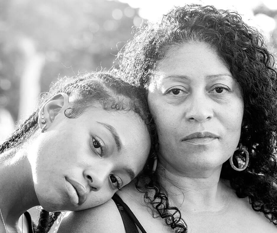 A mother and daughter, representing California families